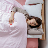 Original Therapiedecke - Gewichtsdecke für Erwachsene mit Baumwollbezug in Pink