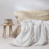 Original Therapiedecke - Gewichtsdecke für Erwachsene mit Baumwollbezug in Weiß