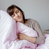 Original Therapiedecke - Gewichtsdecke für Erwachsene mit Baumwollbezug in Pink