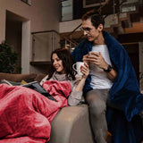 Original Therapiedecke - Gewichtsdecke für Erwachsene mit 4-Jahreszeiten Bezug in Pink