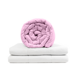 Original Therapiedecke - Gewichtsdecke für Erwachsene mit Baumwollbezug in Pink