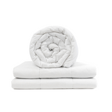 Original Therapiedecke - Gewichtsdecke für Erwachsene mit Baumwollbezug in Weiß