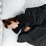 Original Therapiedecke - Gewichtsdecke für Erwachsene mit Baumwollbezug in Dunkelgrau