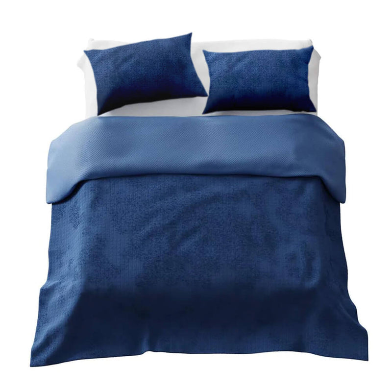 SENSO Gewichtsdecken 4-Jahreszeiten-Bettwäsche Set in Blau