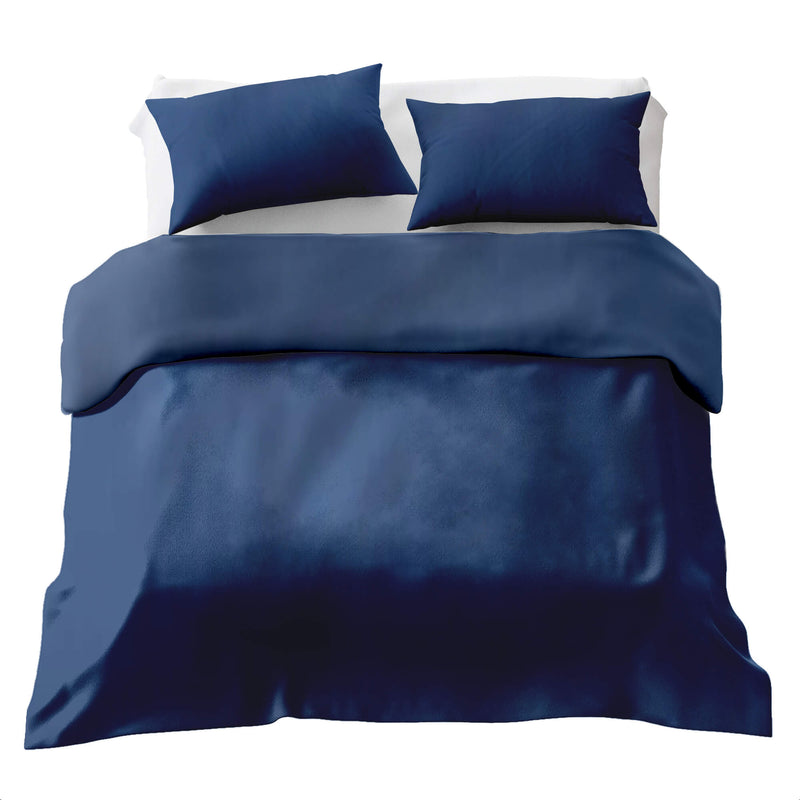 SENSO Gewichtsdecken Baumwoll-Bettwäsche Set in Blau