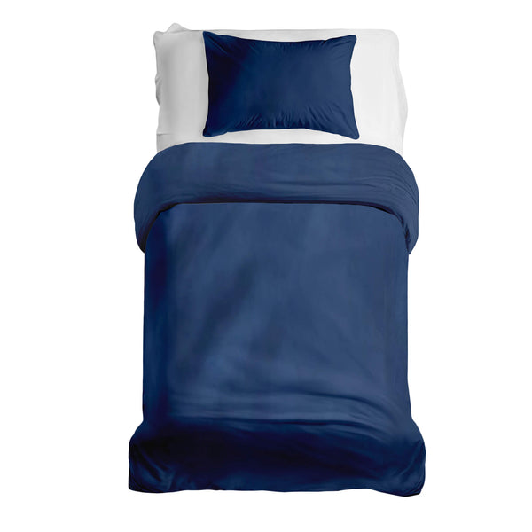 SENSO Gewichtsdecken Baumwoll-Bettwäsche Set in Blau