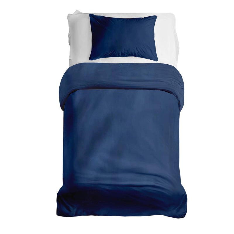 SENSO Gewichtsdecken Baumwoll-Bettwäsche Set in Blau